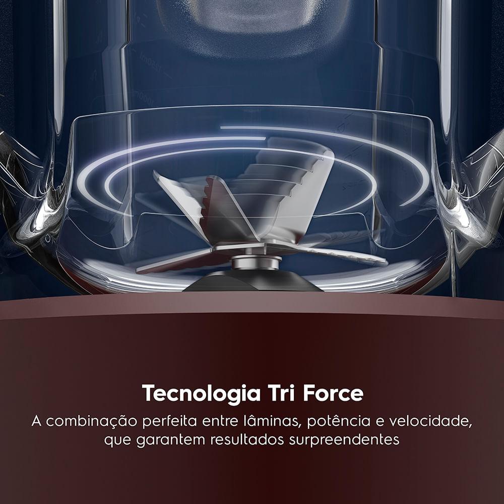 Liquidificador Electrolux 1500W 3.2L Efficient Tri Force 15 Velocidades Vermelho (EBL1510) - 10