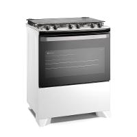 Fogão 5 bocas Electrolux Branco Efficient Mesa Inox, PerfectCook e VaporBake® (FE5IW)