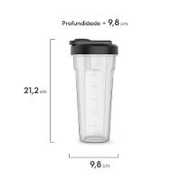 Garrafa de Plástico Electrolux Coqueteleira Shaker 600ml Sport Blender - 3