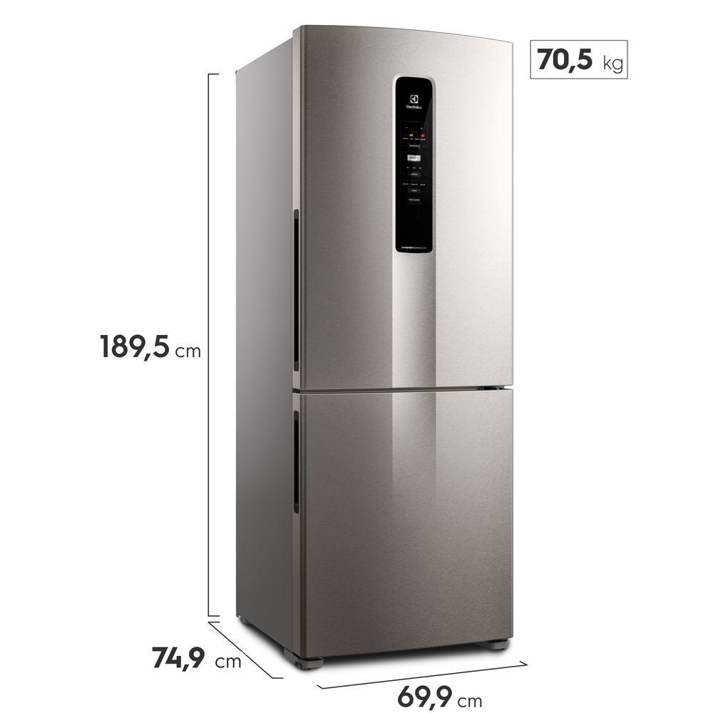 Geladeira Electrolux Frost Free Inverter 490L Experience Inverse cor Inox Look (IB51S) - 2