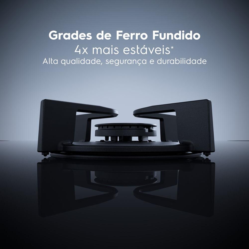 Cooktop 5 Bocas a Gás Electrolux Mesa de Vidro Pro Series ChamaPrecisa e Multi Chama (KE5PS) - 7