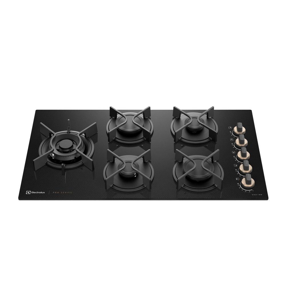 Cooktop 5 Bocas a Gás Electrolux Mesa de Vidro Pro Series ChamaPrecisa e Multi Chama (KE5PS) - 1