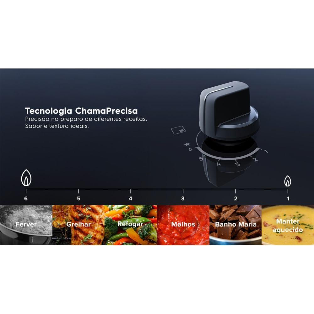 Cooktop 5 Bocas a Gás Electrolux Mesa de Vidro Pro Series ChamaPrecisa e Multi Chama (KE5PS) - 8