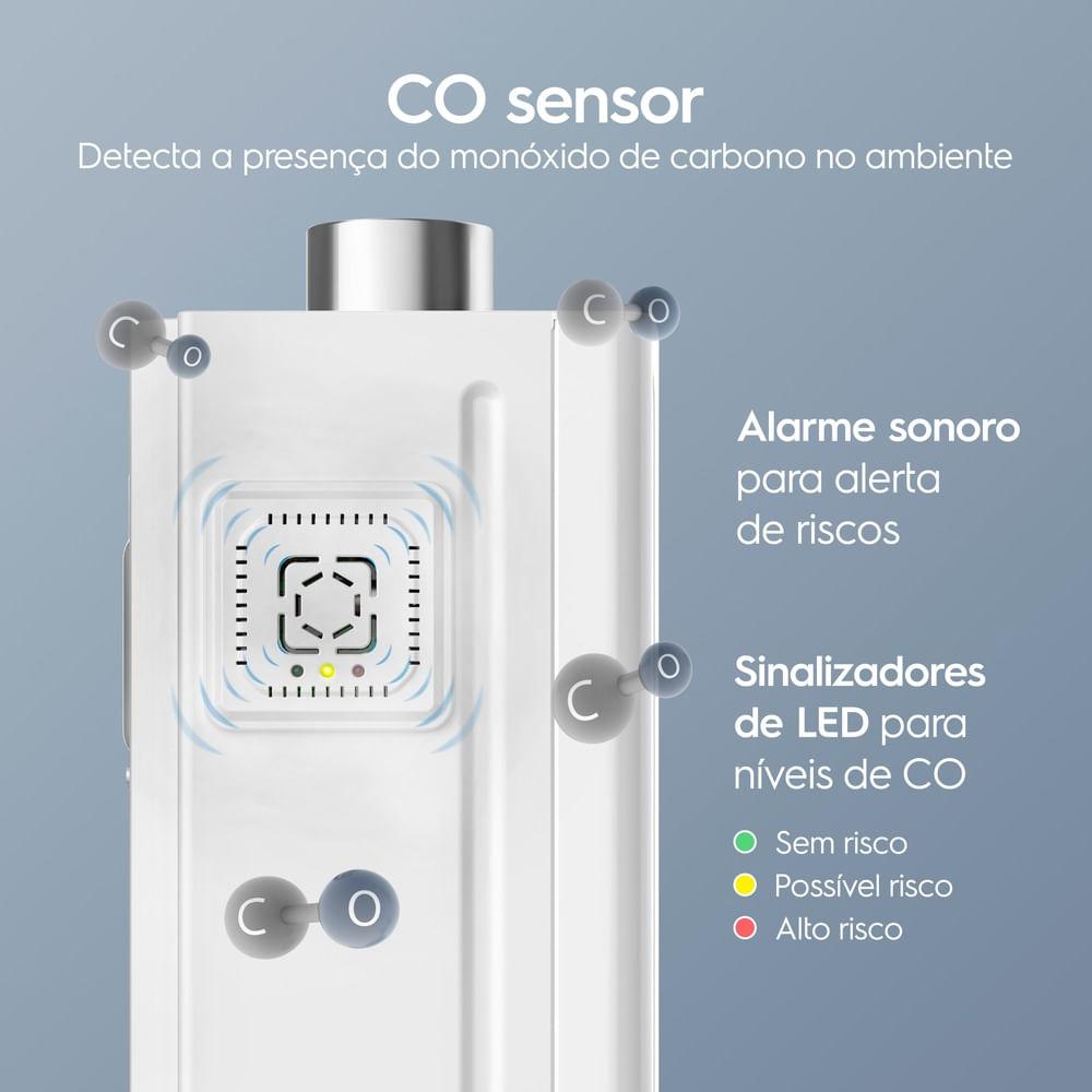 Aquecedor de Água a Gás Electrolux Exaustão Forçada 16L GN Digital Experience com CO Sensor (H16BN) - 9