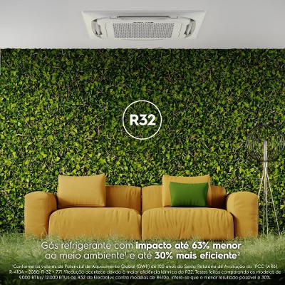 Ar-condicionado Cassete Electrolux 8 Vias Twin Inverter 48.000 BTUs Frio Efficient (KI48F/KE48F)