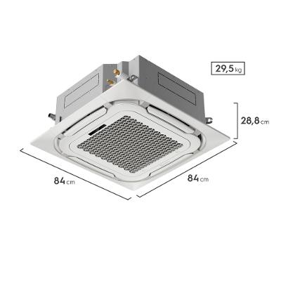 Ar-condicionado Cassete Electrolux 8 Vias Twin Inverter 48.000 BTUs Frio Efficient (KI48F/KE48F)