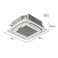 Ar-condicionado Cassete Electrolux 8 Vias Inverter 36.000 BTUs Frio Efficient (KI36F/KE36F) - 2
