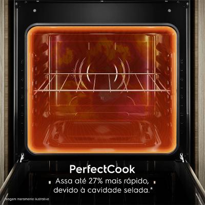 Fogão de Embutir 4 bocas Electrolux Cinza Experience Mesa de Vidro, Grill e PerfectCook360 (FE4EG)
