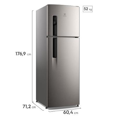 Geladeira Electrolux Frost Free 380L AutoSense Inverter Duplex Inox Look (IF41S)