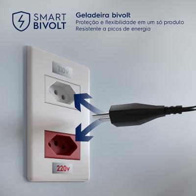 Geladeira Electrolux Frost Free Inverter 431L AutoSense Bivolt Side by Side Cor Inox Look (ES40S)