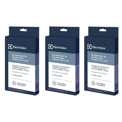 Kit de 3 Revitalizadores de Tecidos Electrolux 20ml para Máquina de Lavar