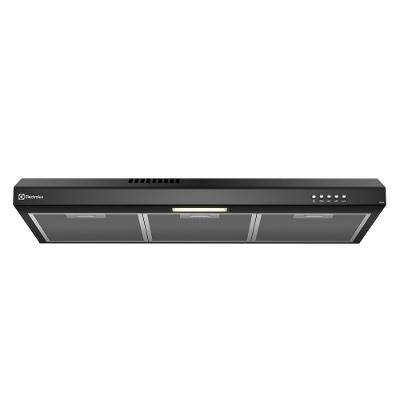 Depurador de Ar Electrolux 80cm Preto Alto Poder de Sucção, Luz LED e Filtragem Dupla (DE8SB)