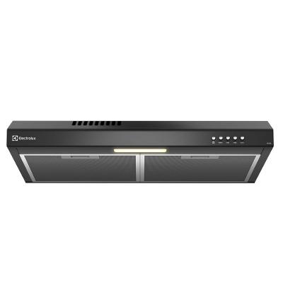 Depurador de Ar Electrolux 60cm Preto Alto Poder de Sucção, Luz LED e Filtragem Dupla (DE6SB)