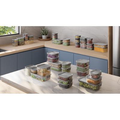 Potes Herméticos de Plástico Electrolux Cinza 14 Unidades Empilháveis Modulares