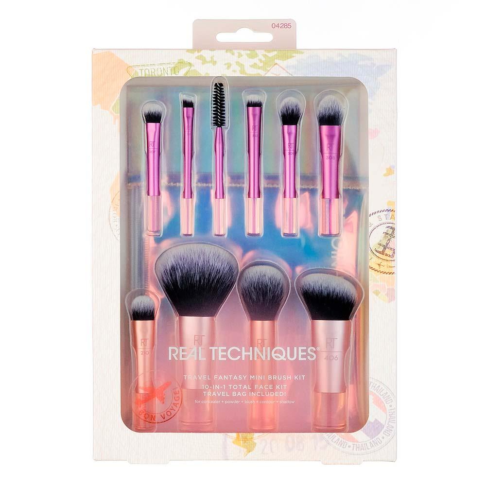 Real Techniques Kit - 10 Pincéis + Bolsa Travel Fantasy - 1