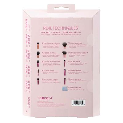 Real Techniques Kit - 10 Pincéis + Bolsa Travel Fantasy