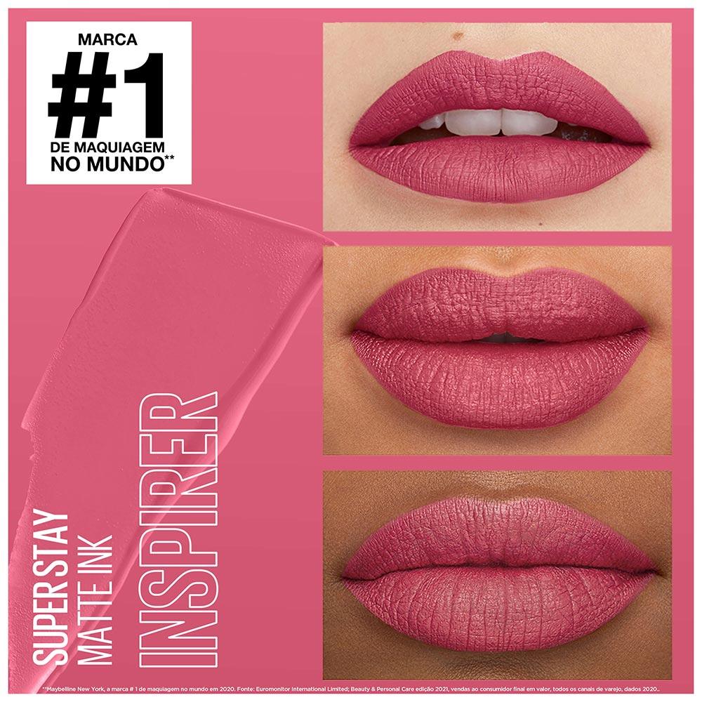 Batom Líquido Longa Duração Maybelline SuperStay Matte Ink City Edition - 5