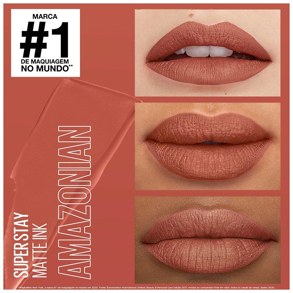 Batom Líquido Longa Duração Maybelline SuperStay Matte Ink - 5