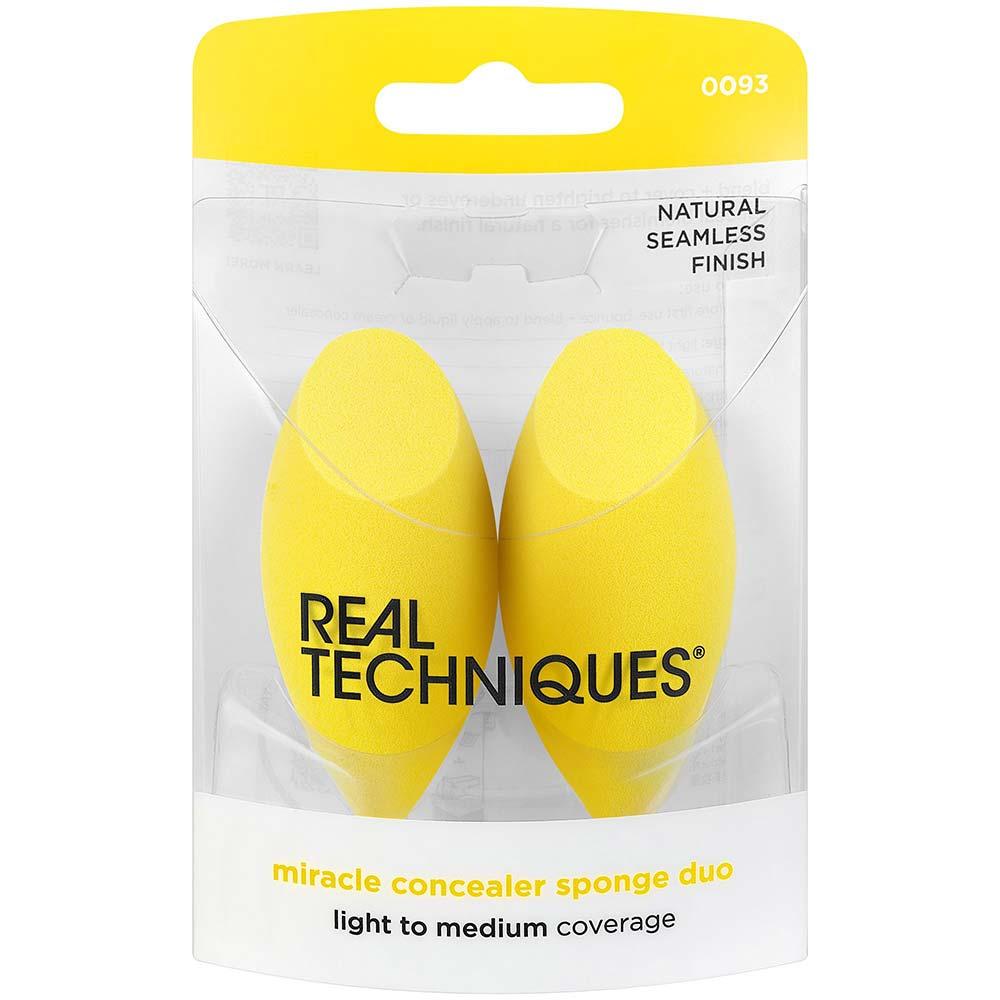 Real Techniques Miracle Concealer Sponge Duo Kit com 2 Esponjas para Corretivo - 2