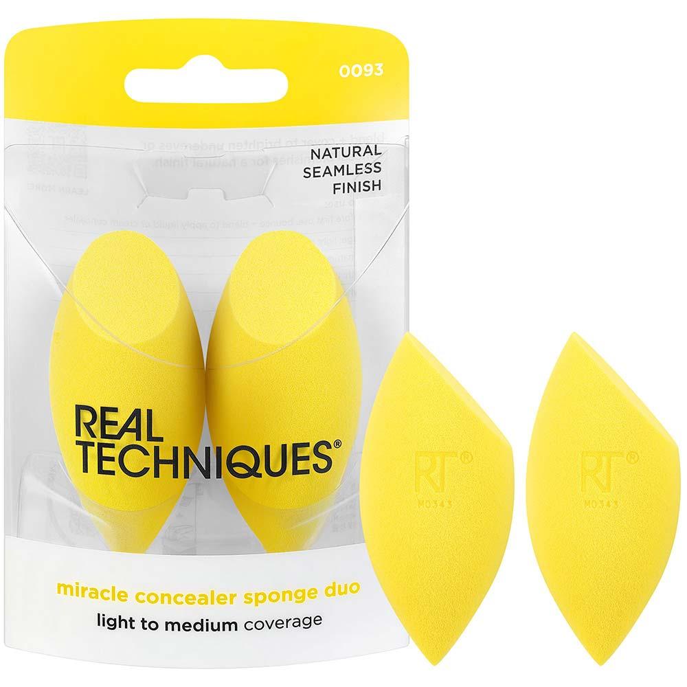 Real Techniques Miracle Concealer Sponge Duo Kit com 2 Esponjas para Corretivo - 5