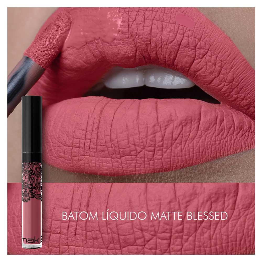 Batom Líquido Matte Makiê Tons Escuros - 4