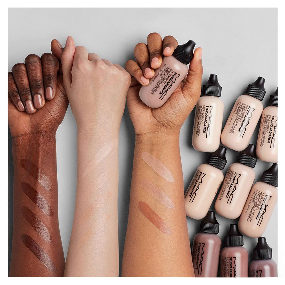 Base MAC Face and Body Natural Radiance Tons Escuros - 5