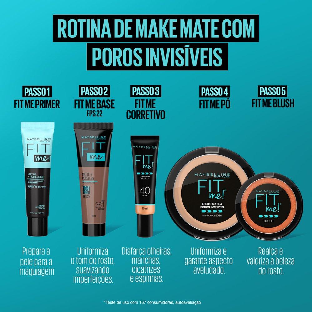 Base Líquida Maybelline NY Fit Me Matte FPS22 - 8