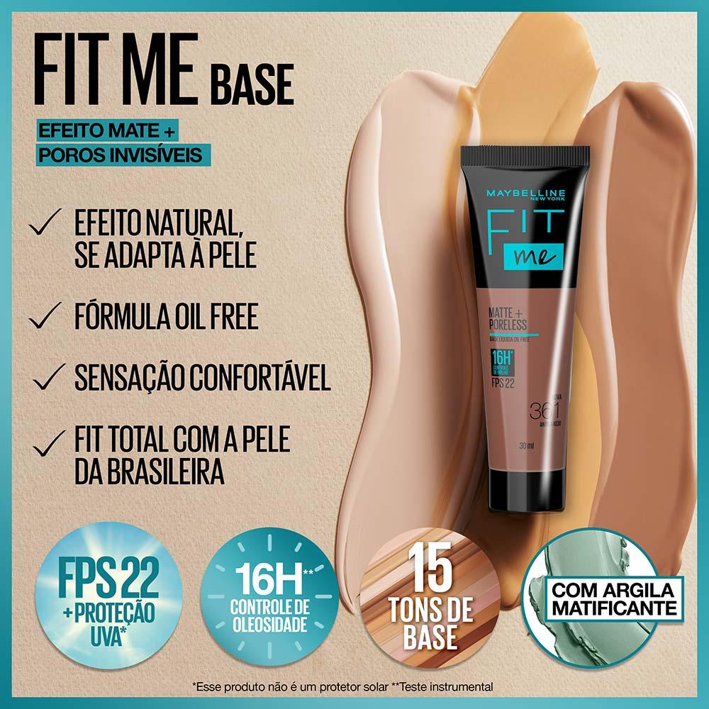 Base Líquida Maybelline NY Fit Me Matte FPS22 - 5