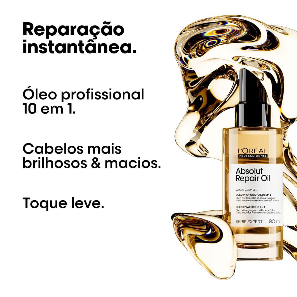 Óleo Capilar Multi-Benefícios 10 em 1 para Cabelos Secos e Danificados L'Oréal Professionnel Absolut Repair - 2