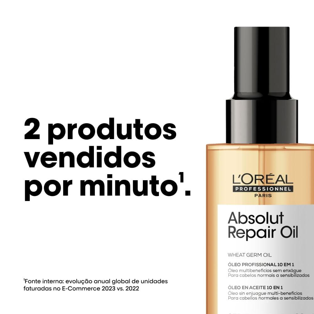 Óleo Capilar Multi-Benefícios 10 em 1 para Cabelos Secos e Danificados L'Oréal Professionnel Absolut Repair - 8