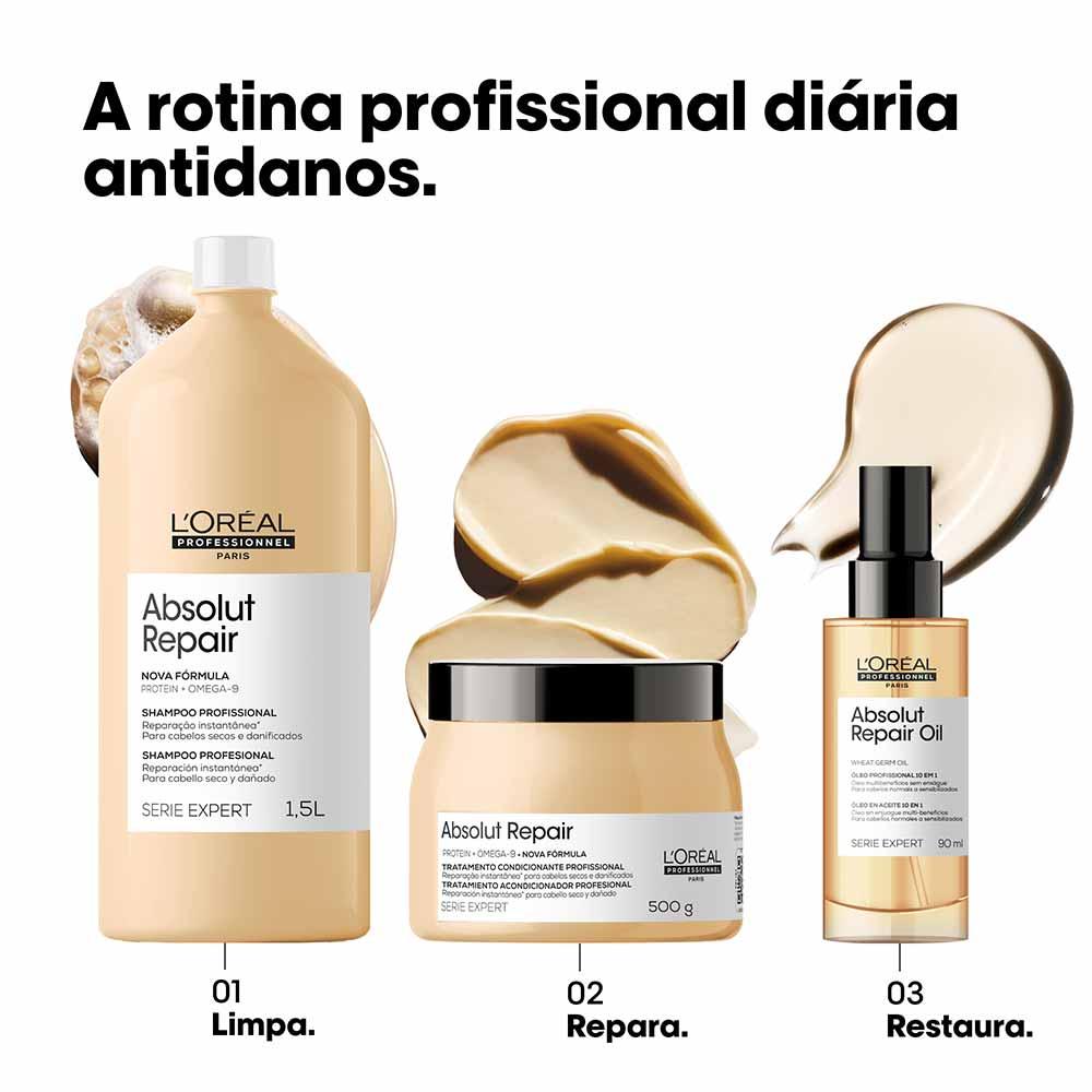 L'Oréal Professionnel Absolut Repair Gold Quinoa + Protein - Máscara de Tratamento - 6