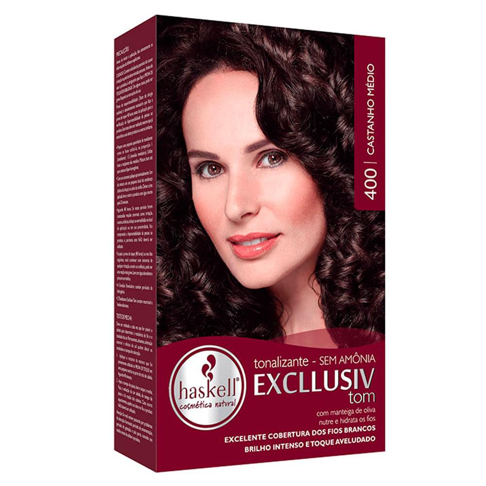 Haskell Tons Castanhos Kit – Tonalizante + Tratamento pós + Emulsão + Luvas + Folheto - 1