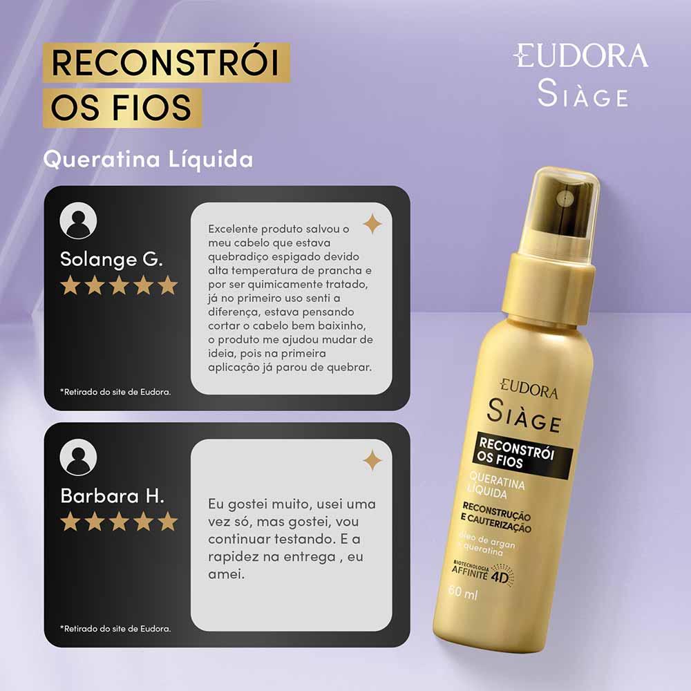 Eudora Siage Reconstrói os Fios Queratina Liquida - 3