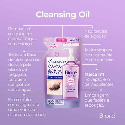 Óleo Demaquilante Facial Bioré - Cleansing Oil Refil