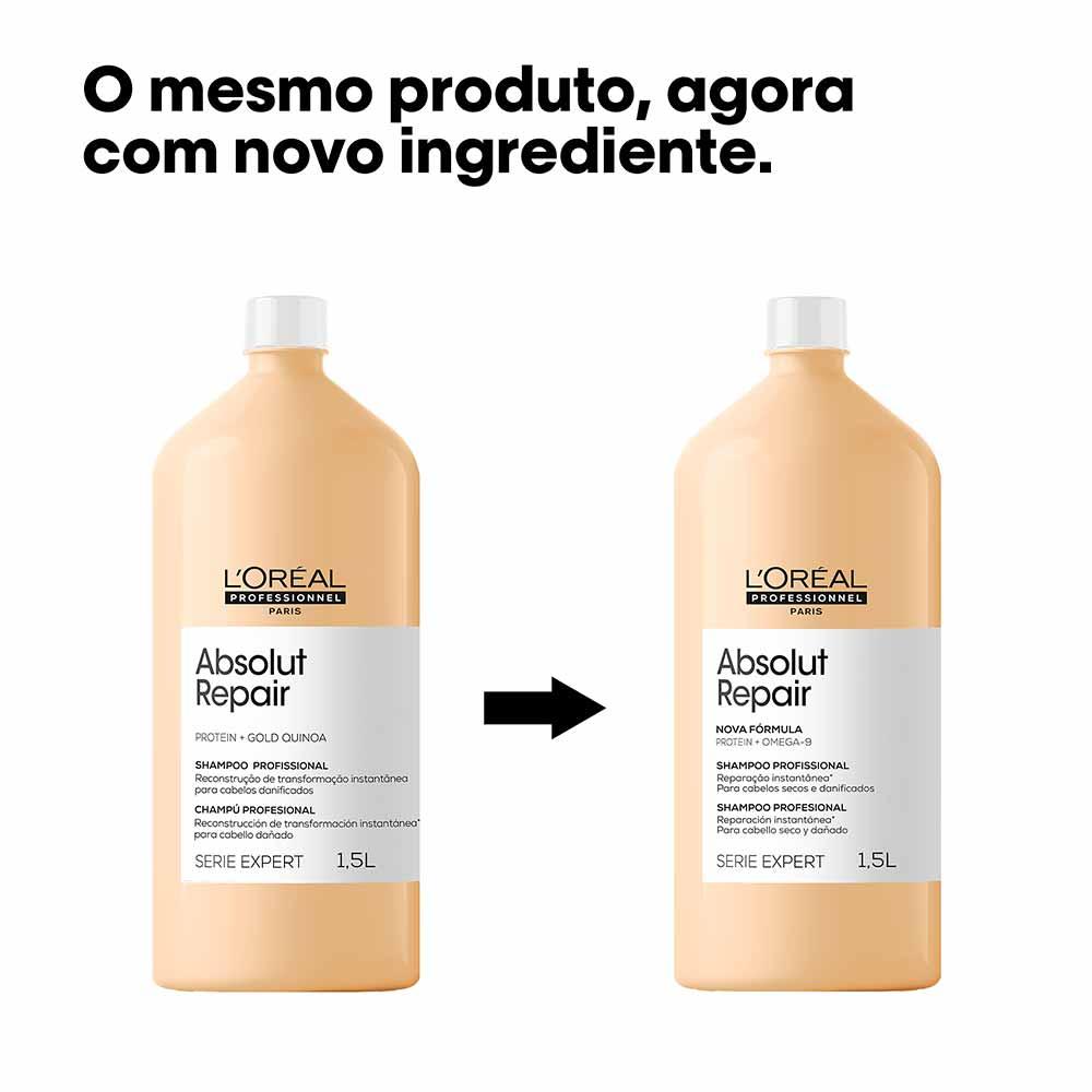 Shampoo L'Oréal Professionnel Absolut Repair Com Proteína e Ômega 9 - 2