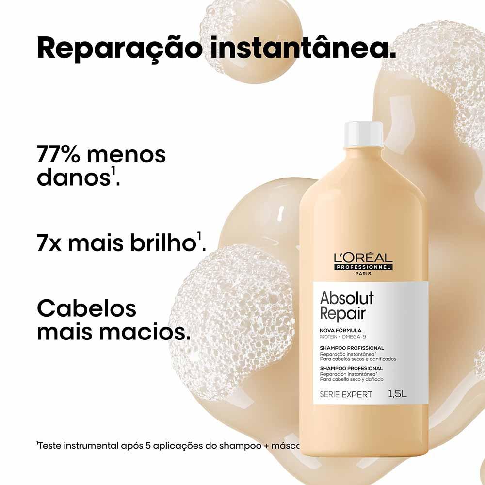 Shampoo L'Oréal Professionnel Absolut Repair Com Proteína e Ômega 9 - 3