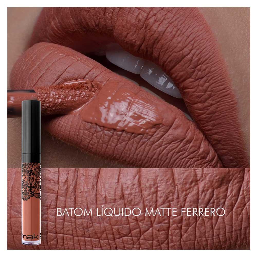 Batom Líquido Matte Makiê Tons Nude - 4