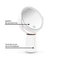 Espelho de Aumento 10x Duplo LED Klass Vough BM-1931 - 4