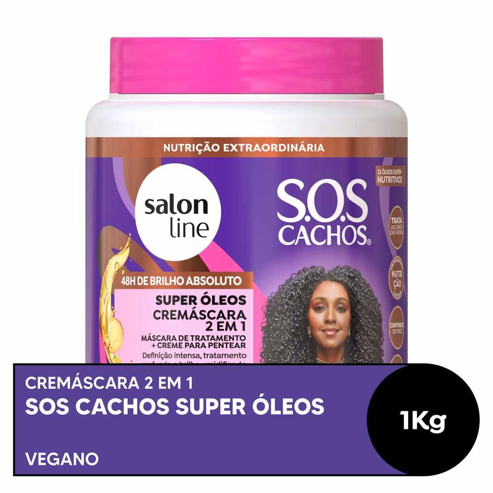 Cremáscara 2 em 1 Salon Line - S.O.S Cachos Super Óleos Nutritivos - 3