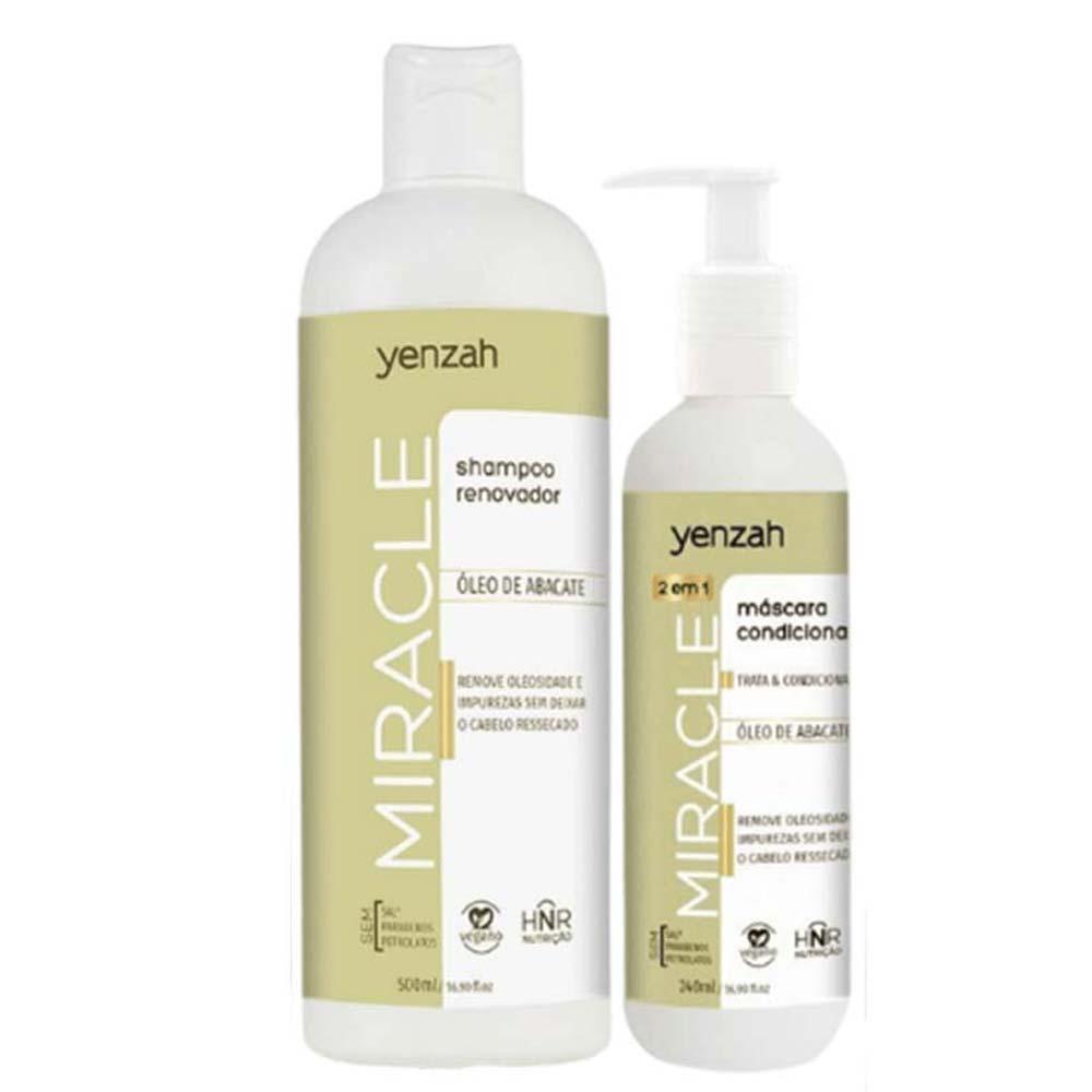 Yenzah Miracle Óleo de Abacate Kit - Shampoo + Máscara - 1