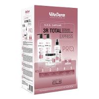 Vita Derm 3R Total Express Pro Kit Shampoo + Creatina + Máscara + Fluido + Sérum - 1