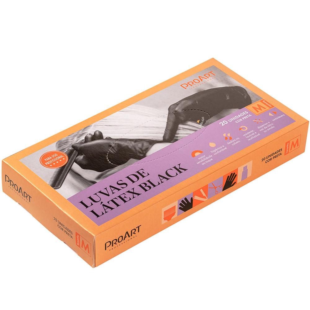 Luvas de Látex Proart Black - 20 Unidades - 2