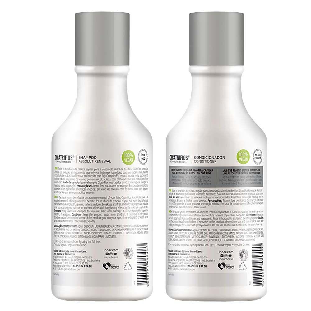 Inoar Duo Cicatrifios Kit - Shampoo + Condicionador - 3