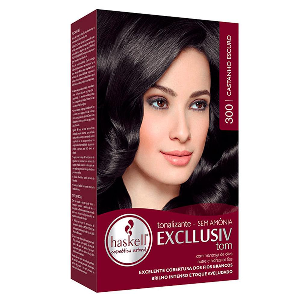 Haskell Tons Castanhos Kit – Tonalizante + Tratamento pós + Emulsão + Luvas + Folheto - 1
