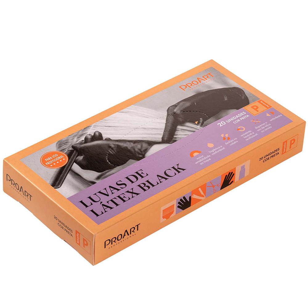 Luvas de Látex Proart Black - 20 Unidades - 2
