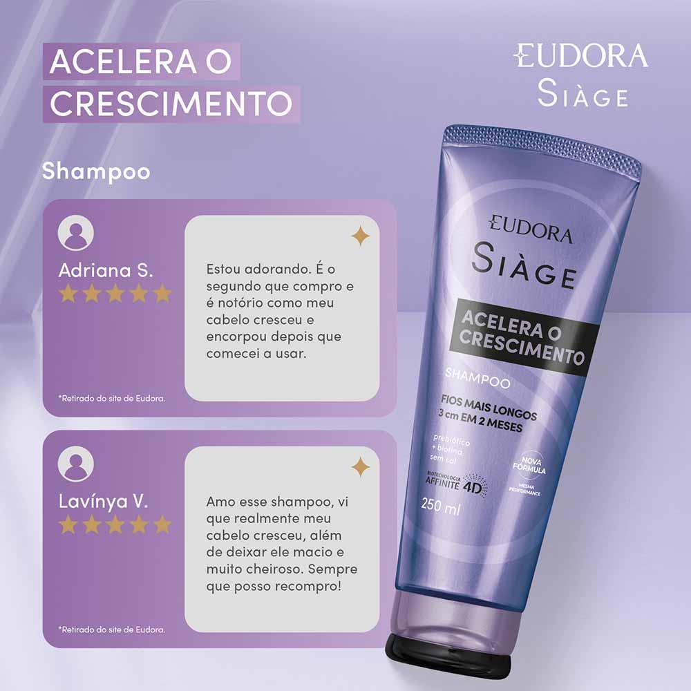 Eudora Siàge Acelera o Crescimento Shampoo - 3