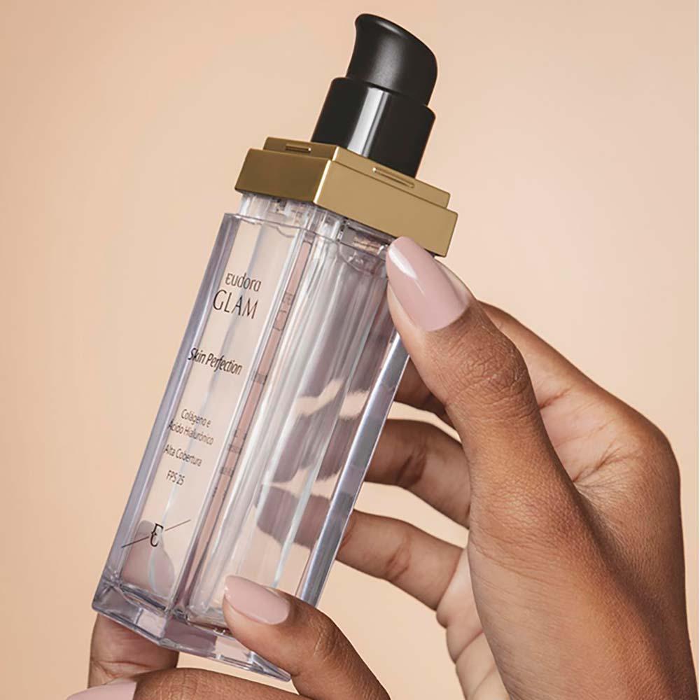 Refil Base Líquida Eudora Glam Skin Perfection 30ml - 4