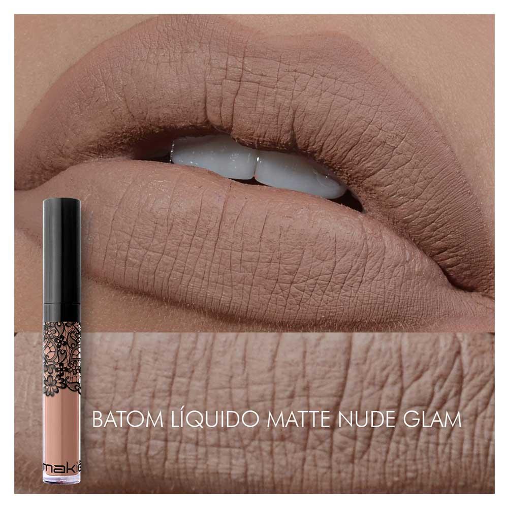 Batom Líquido Matte Makiê Tons Nude - 4