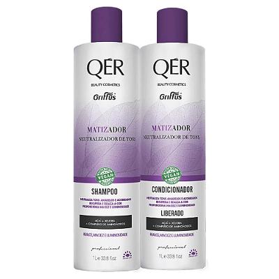 Griffus QÉR Beauty Cosmetics Matizador Kit Shampoo + Condicionador