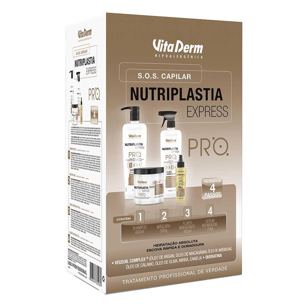 Vita Derm Nutriplastia Express Kit Shampoo + Máscara + Fluido + Sérum - 1